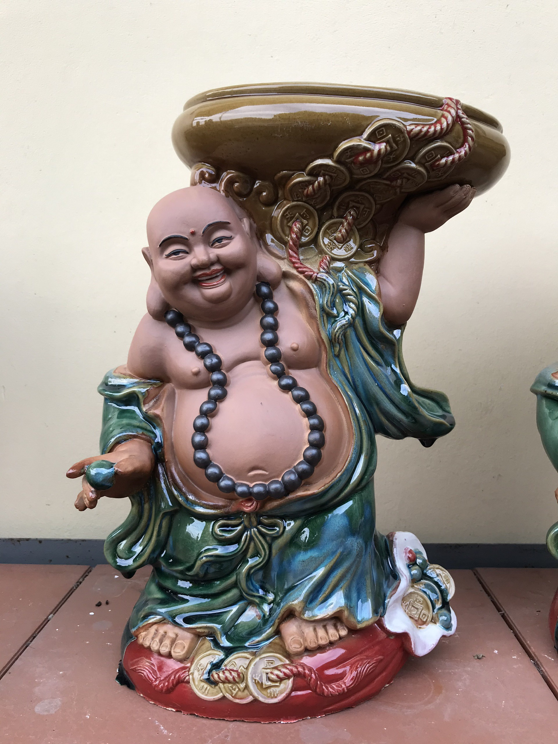 Chậu tương Di Lạc nâng ang