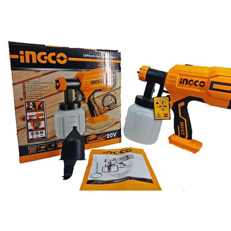 20V Máy phun sơn dùng pin INGCO CSGLI2001