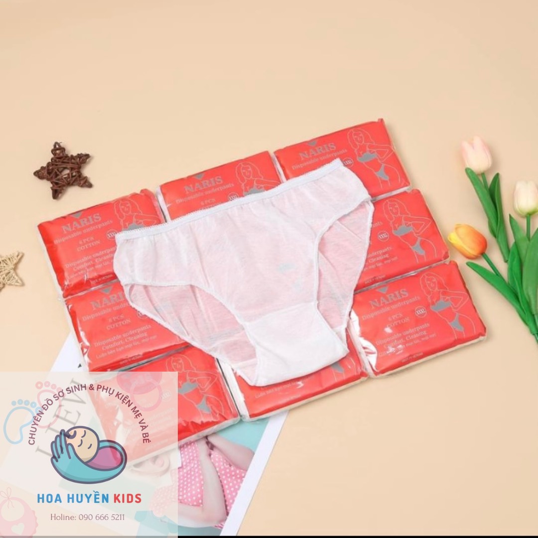 Combo 30 chiếc Quần lót giấy vải cotton mỏng dùng 1 lần cho mẹ sau sinh Hàng loại 1 Size To