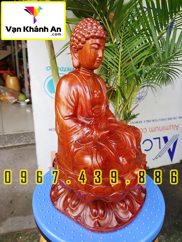 Tượng gỗ Phật A Di Đà cao 29cm - Tượng Phật Thờ Cúng - Vật Phẩm Phật Giáo - Đồ Gỗ Thờ Cúng - Pháp Duyên Shop - Trang Trí Nhà Cửa Decor