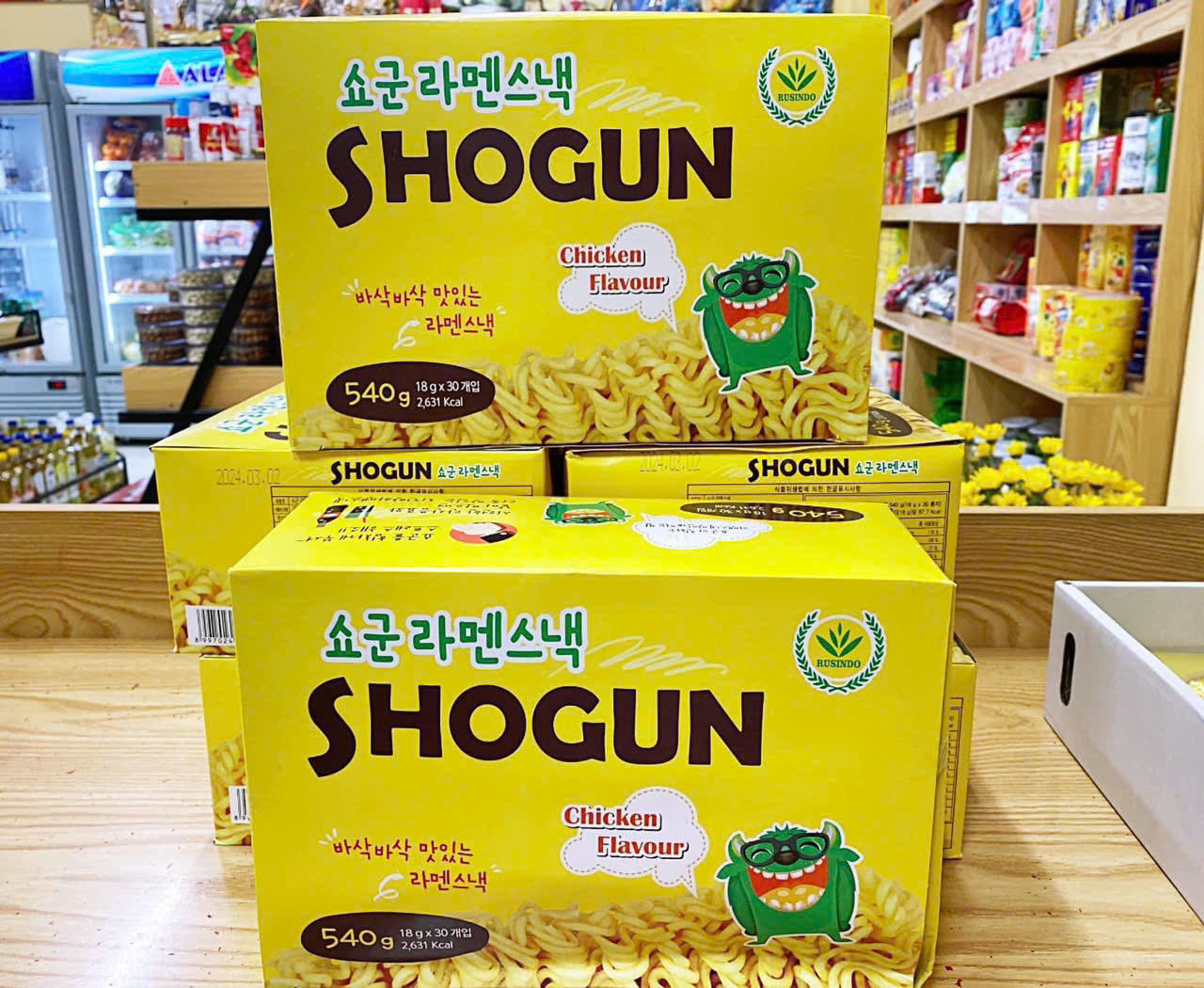[ 1 hộp 30 gói ] Mì Ăn Liền Shogun Hàn Quốc  Vị  Phô Mai