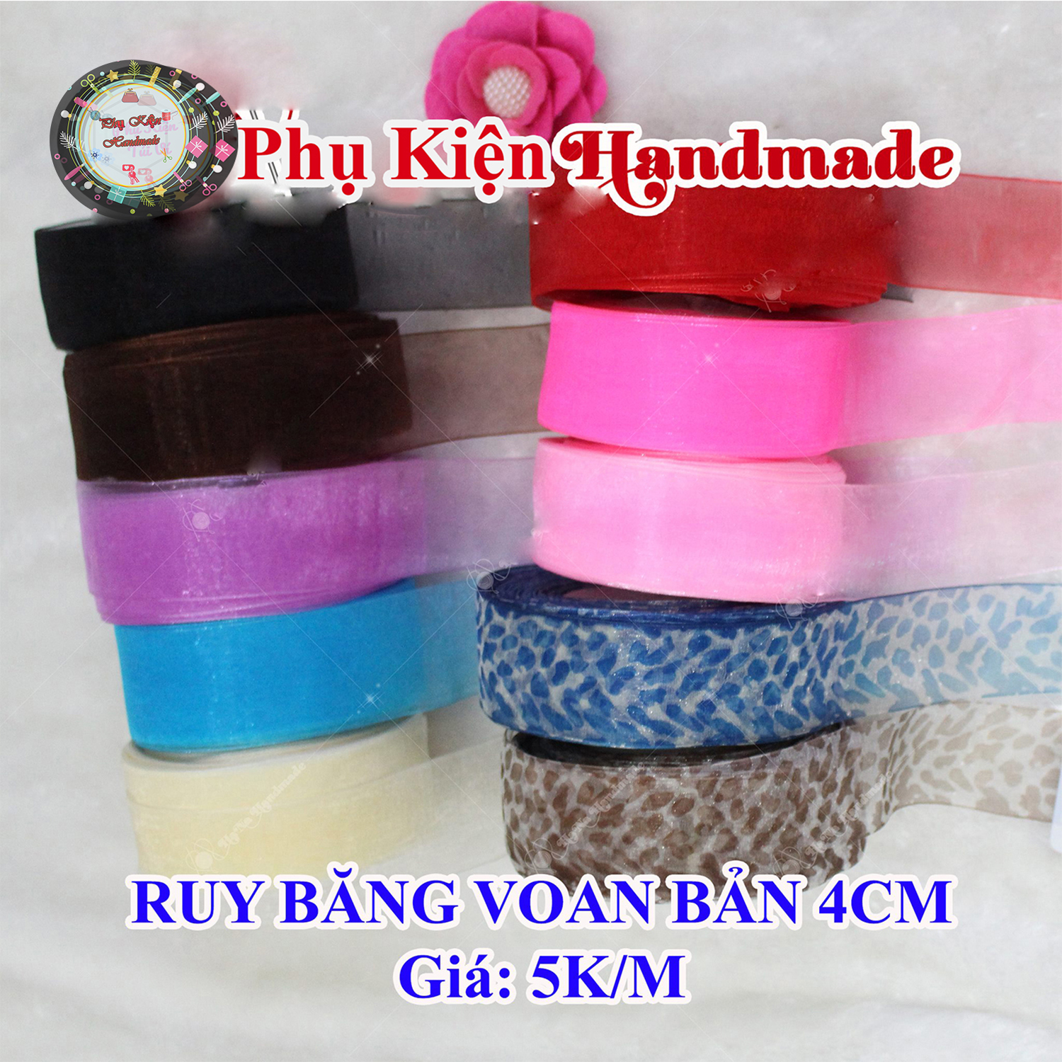 4cm Chiffon Ribbon (16K/Meter)
