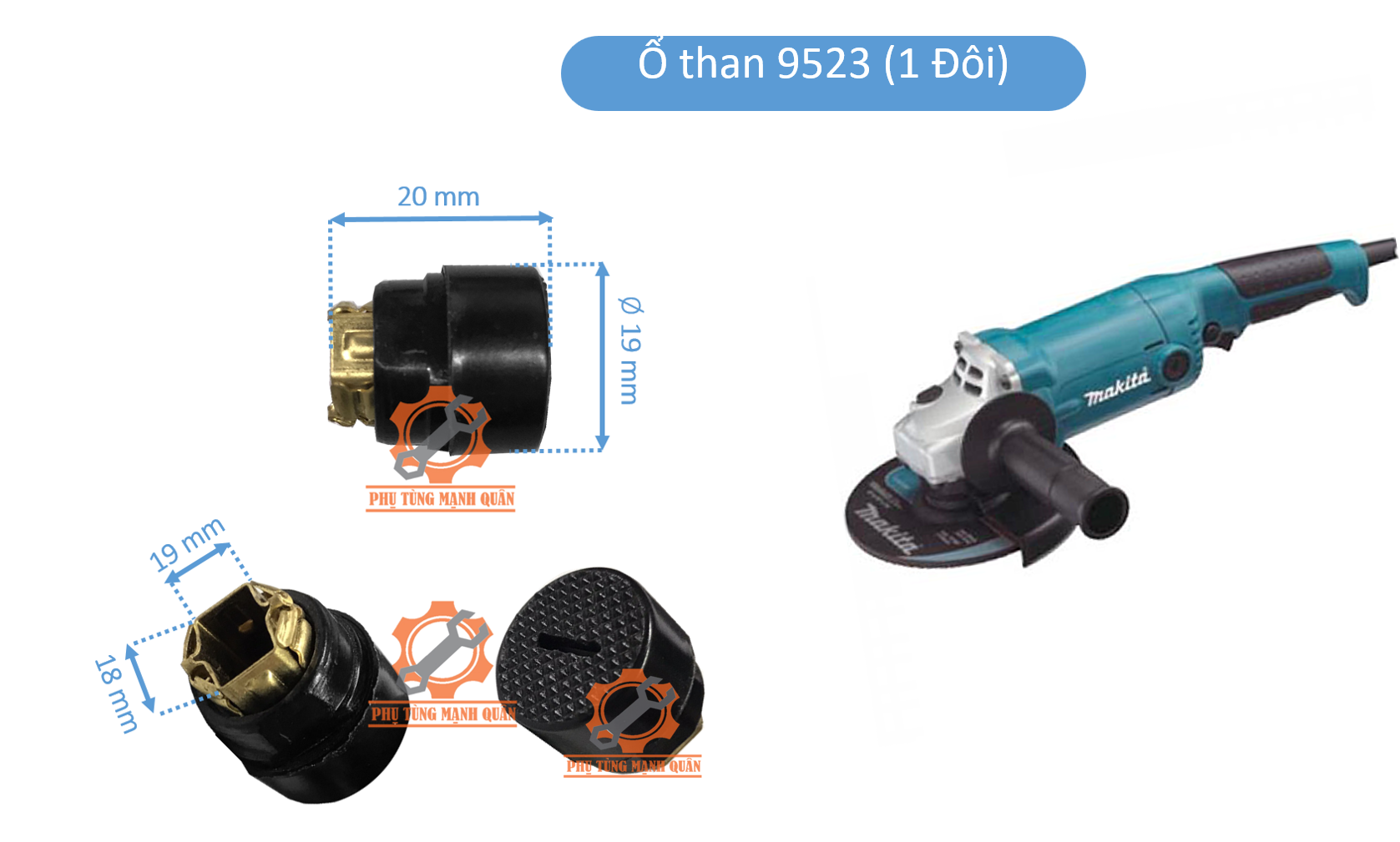 Ổ than máy khoan, ổ than tời, ổ than đục, ổ than máy mài các loại