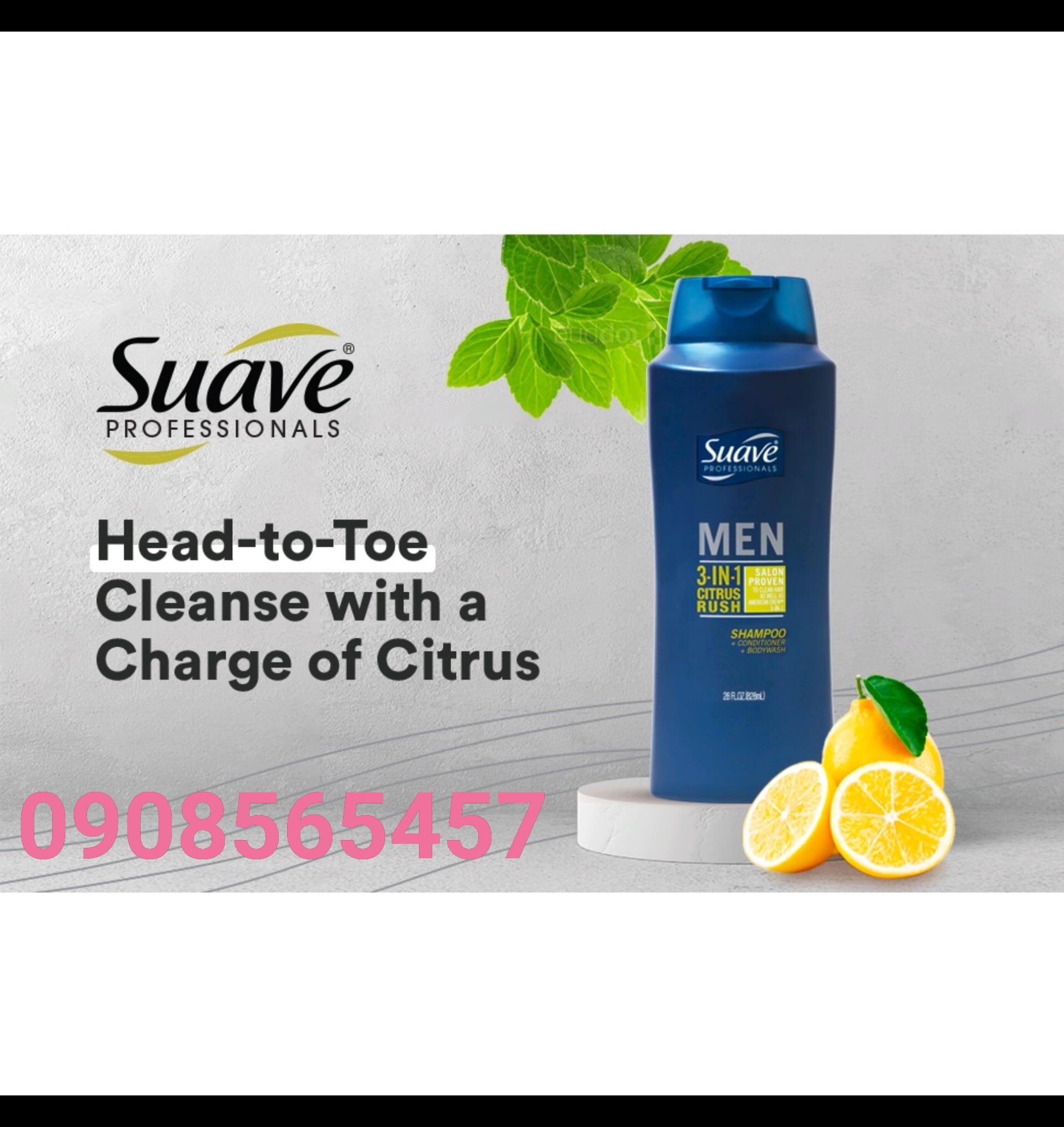 SỮA TẮM GỘI XẢ SUAVE MEN 3IN1 MỸ (chai 828ml)