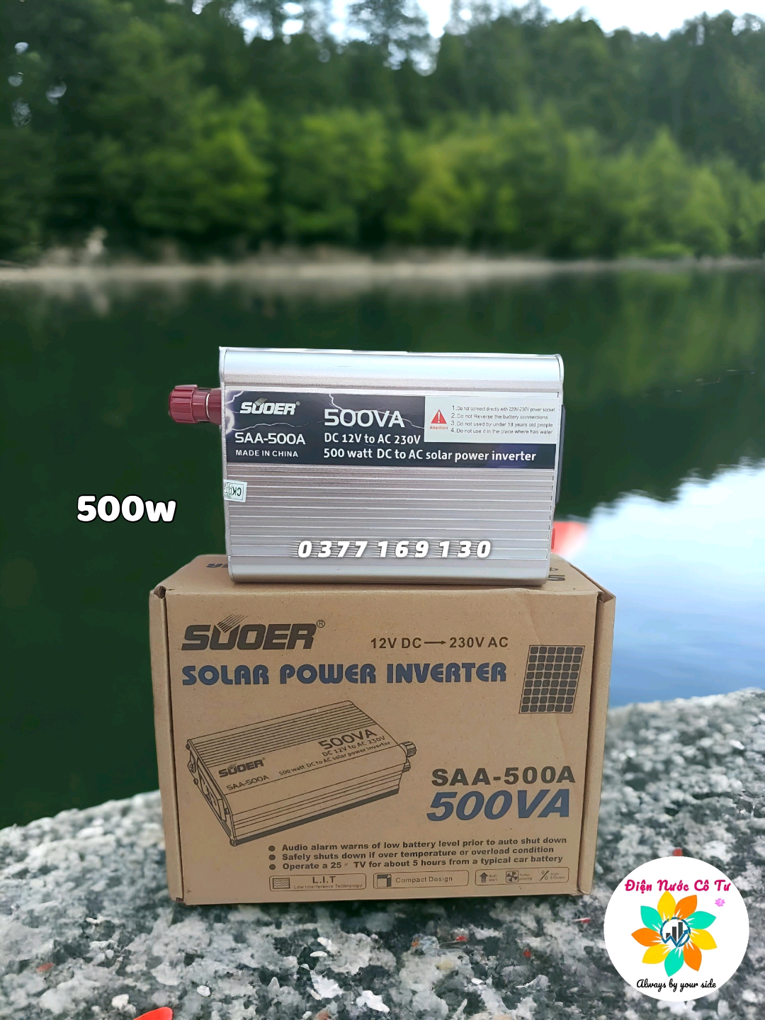 Inverter 12v lên ac 220v 500w