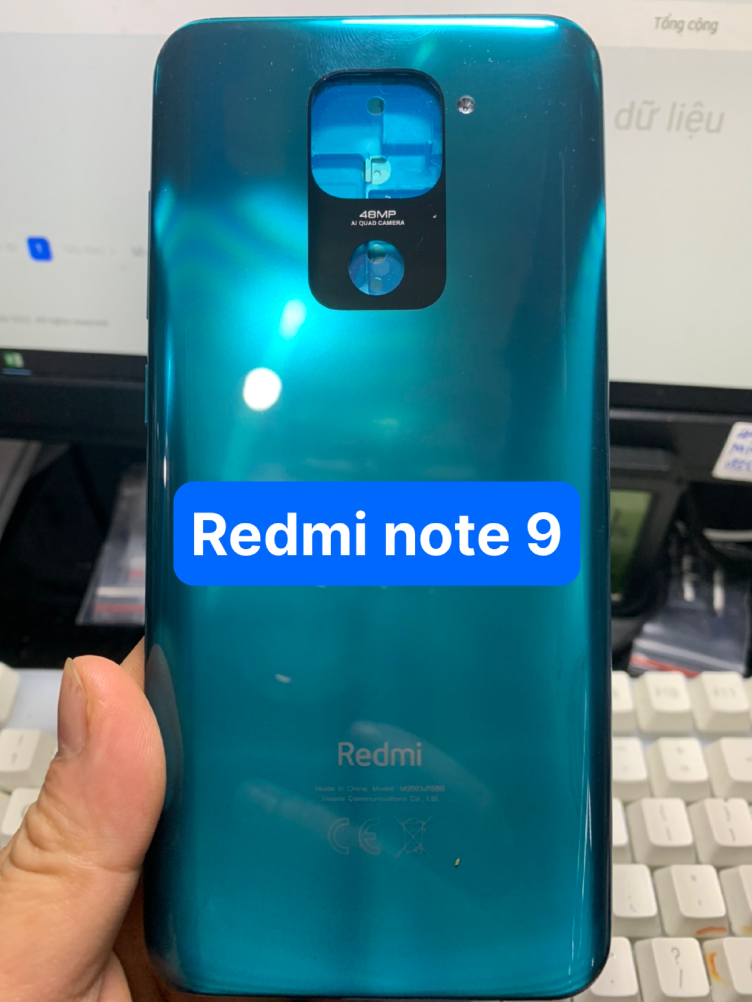 Full Bộ xương vỏ redmi note 9 - 4G / kèm khay sim