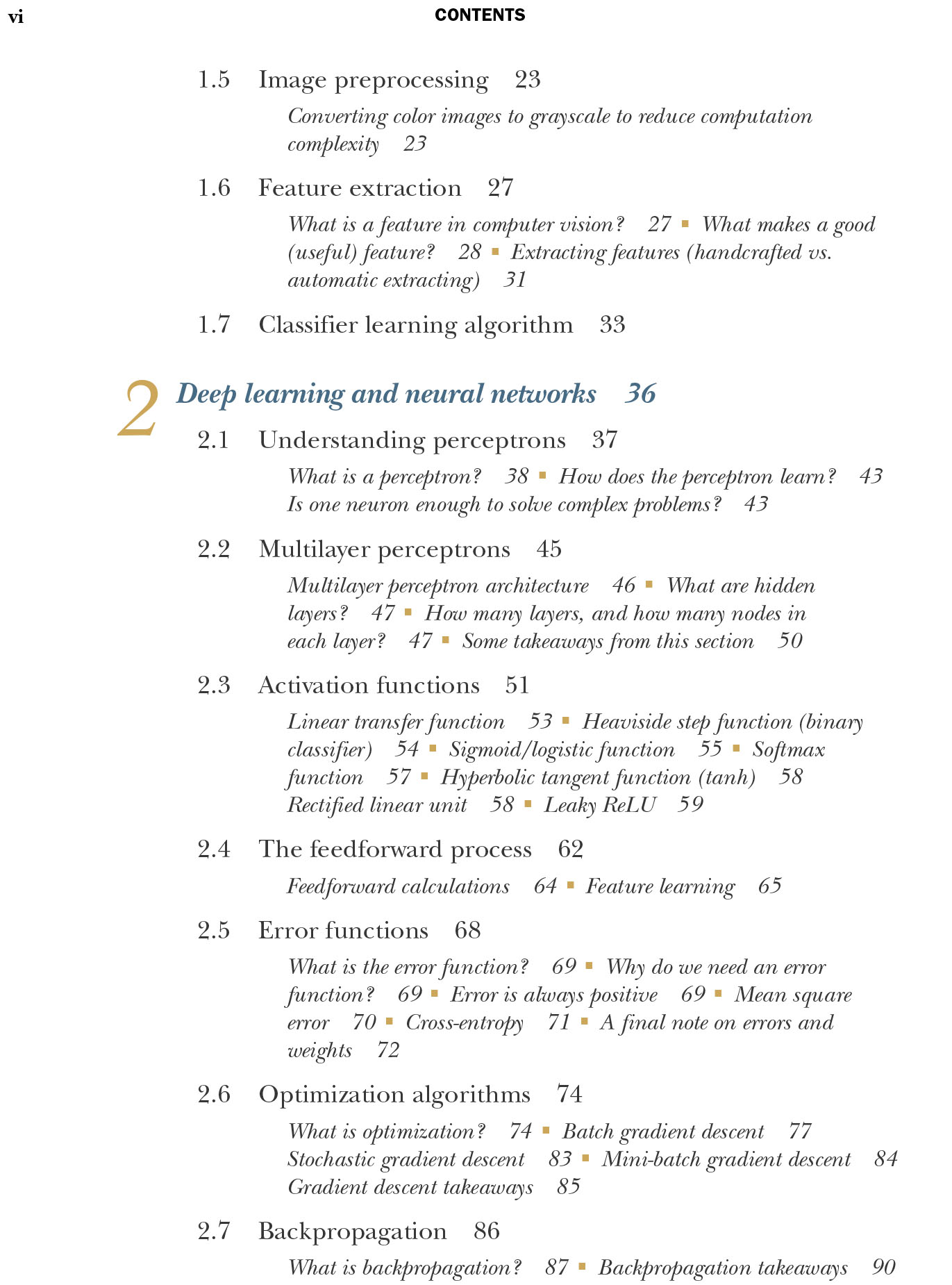 Deep Learning for Vision Systems