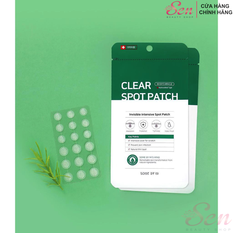 [HCM]Miếng Dán Làm Giảm Mụn Some By Mi 30 Days Miracle Clear Spot Patch (18 Miếng)