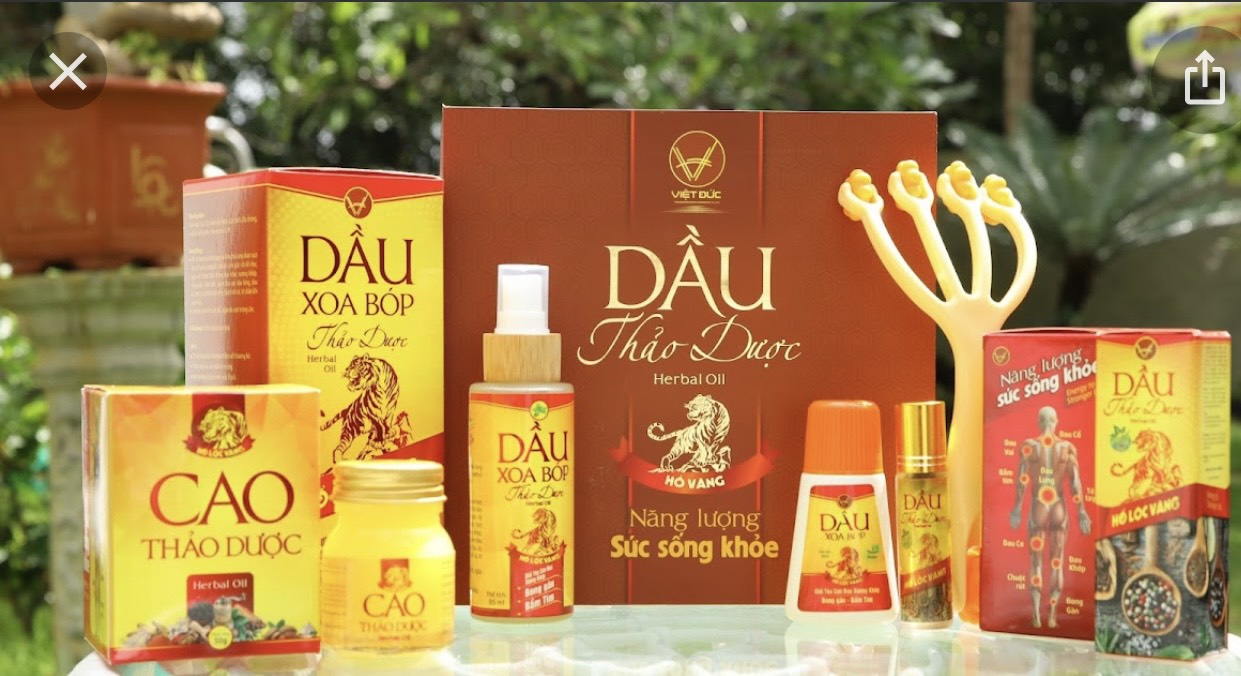 Dầu gió HỖ LỌC VÀNG (Chai 7ml)