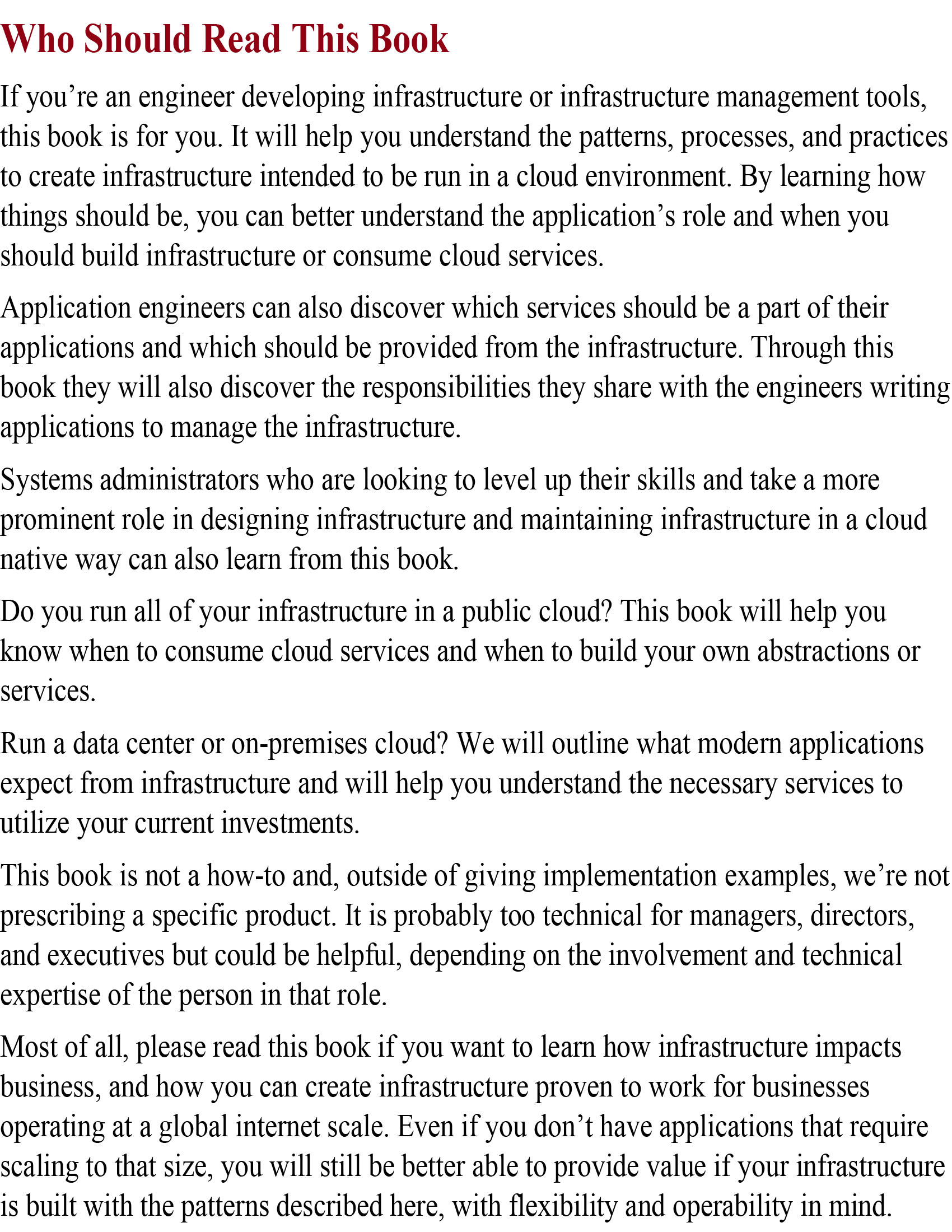 Cloud Native Infrastructure