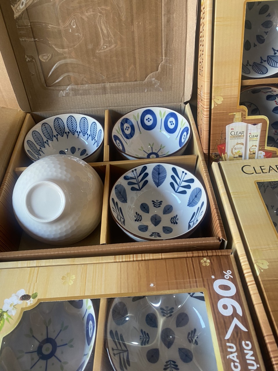 Bộ 4 Chén Tổ Ong nhiều màu