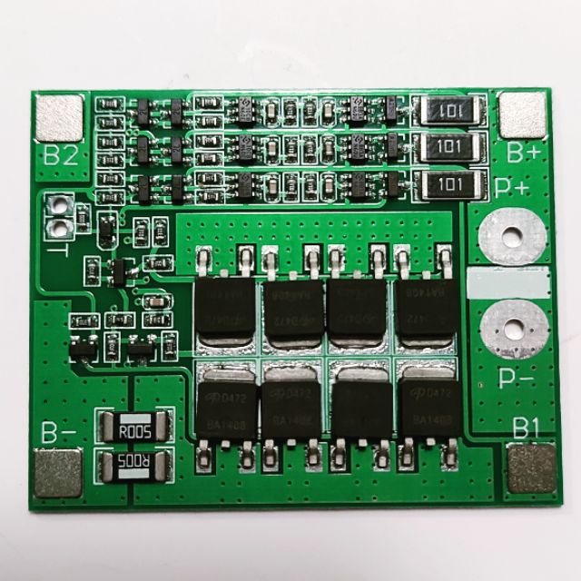 Mạch bảo vệ pin 12.6v 3s 40a tự cân bằng - bms 12.6v 3s 40a