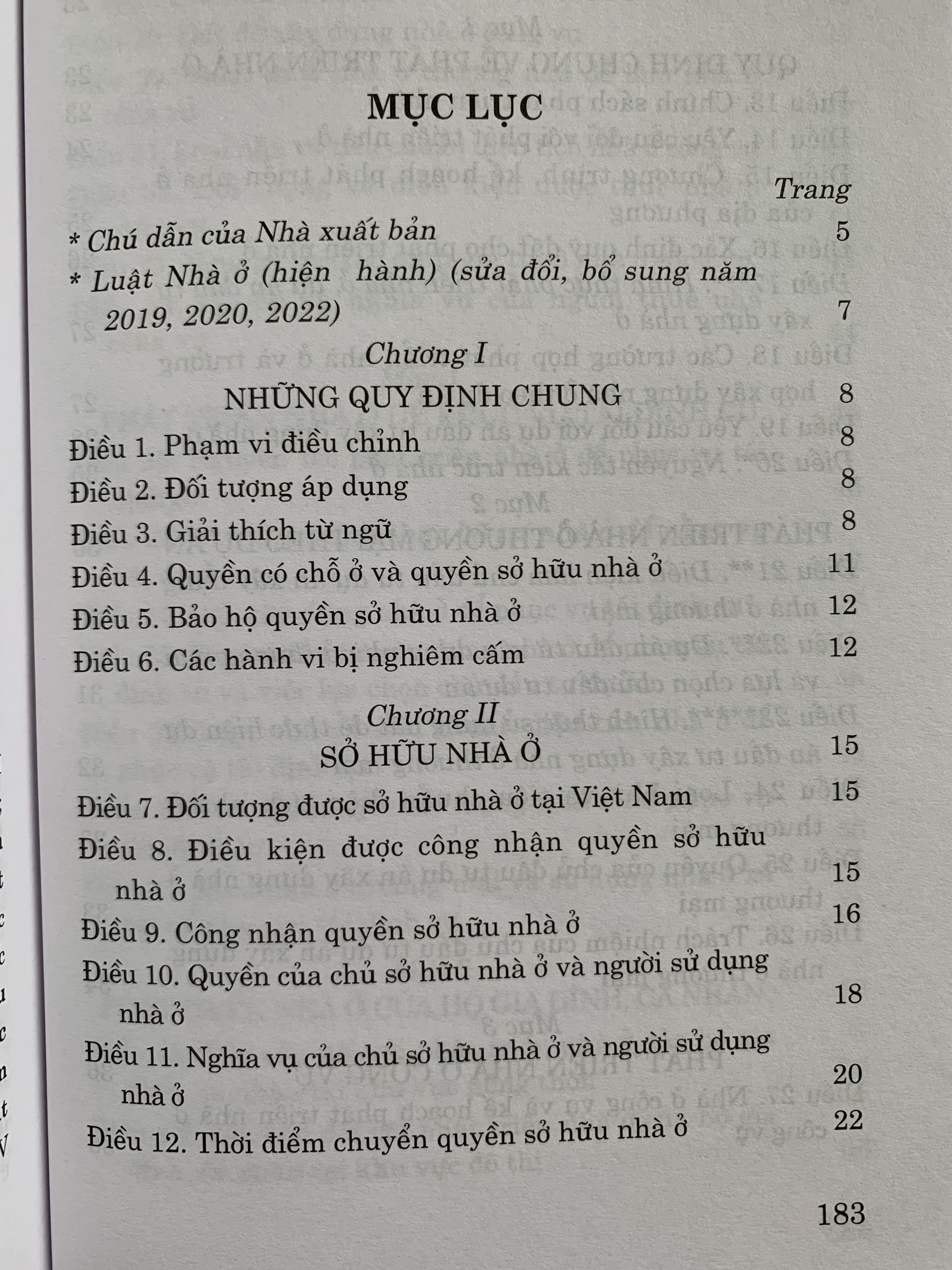 Luật Nhà Ở (hiện hành)