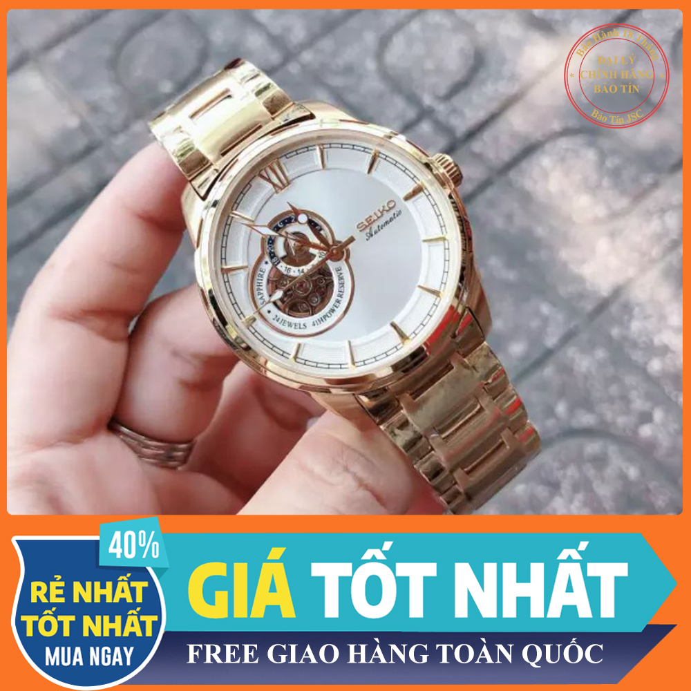 { ĐỒNG HỒ BẢO TÍN SHOP SỊN } Đồng Hồ Cơ Nam Seiko Automatic - Bào Hành 12 Tháng { GIAN BÁN BUÔN ORIENT SK SEIKO PATEK }
