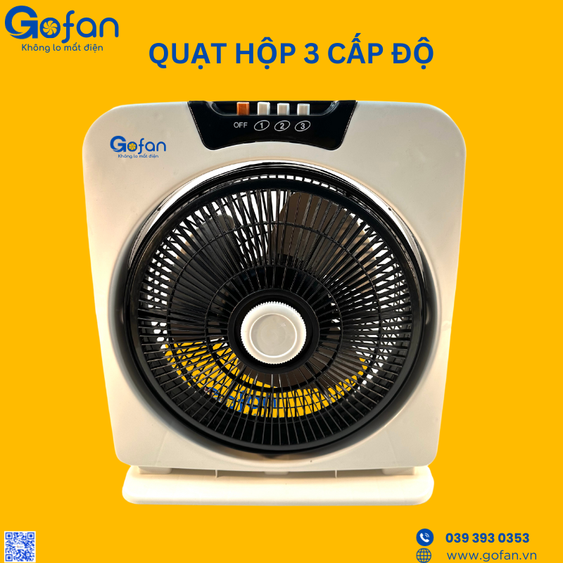 [HCM]Quạt hộp 12v kẹp bình ắc quy