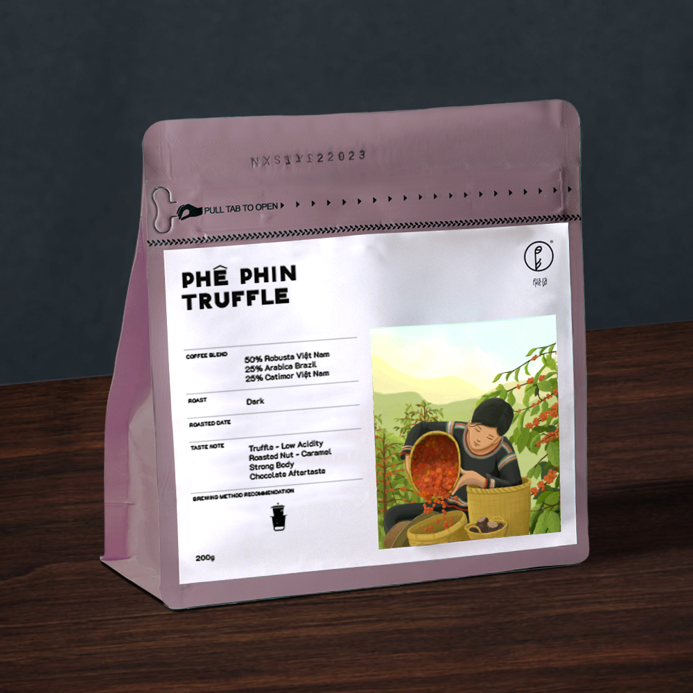 [Cà Phê Bột] Phê Phin Truffle - Túi 200gr | Phê La