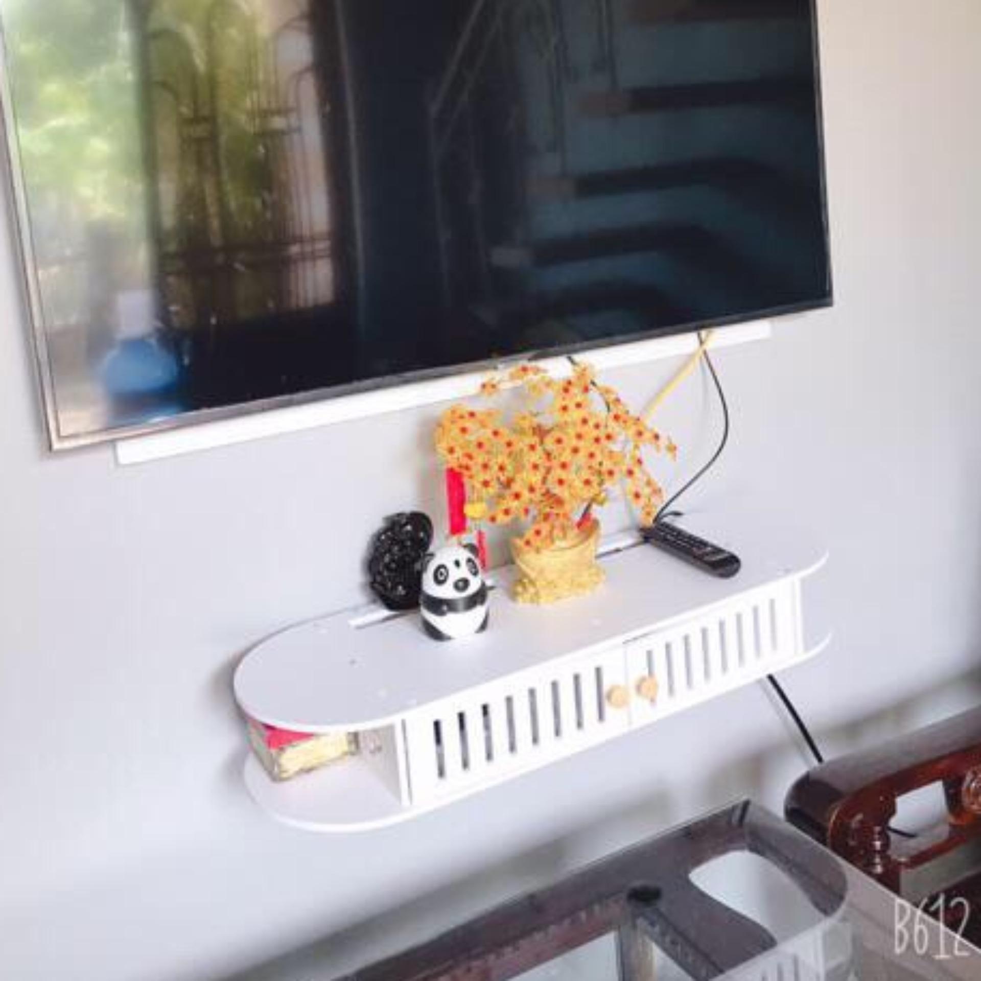 Kệ tivi treo tường 2 cánh (80x26x12cm) - HOME DECOR