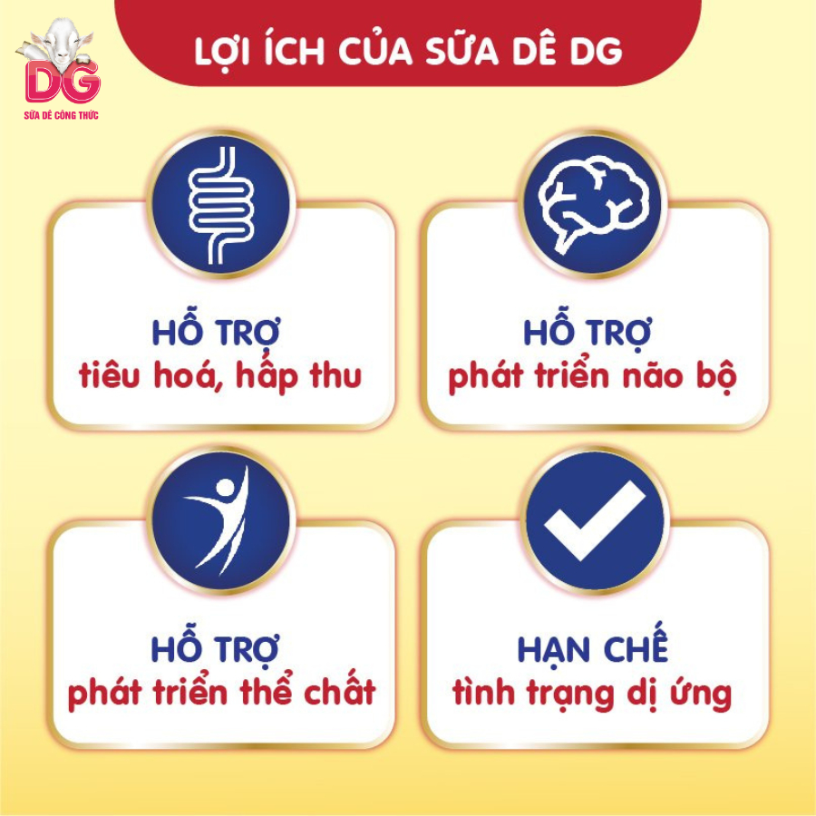 [Tặng 1 lon DG-3, HSD 10/2025] Sữa Dê Công Thức DG-2 800g [HSD 07/2026]