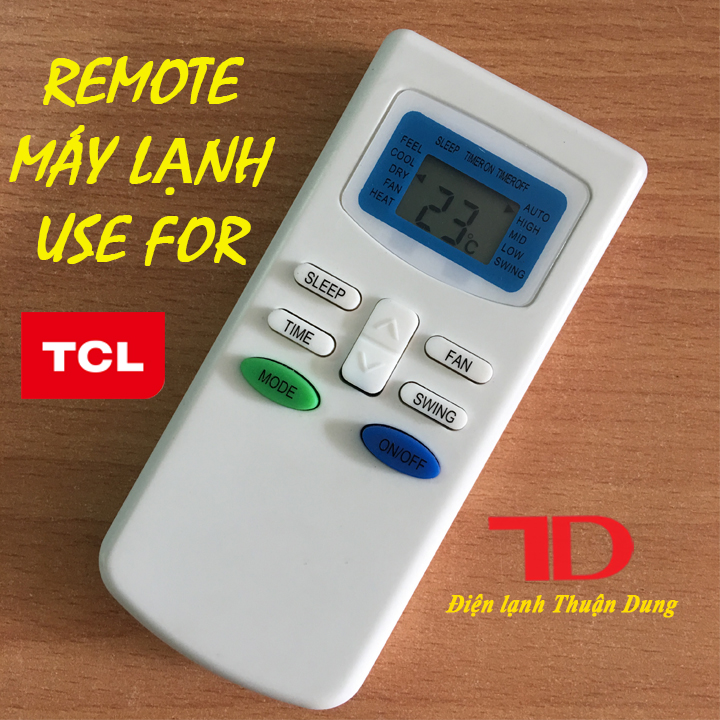 Remote, điều khiển máy lạnh TCL, Điện Lạnh Thuận Dung