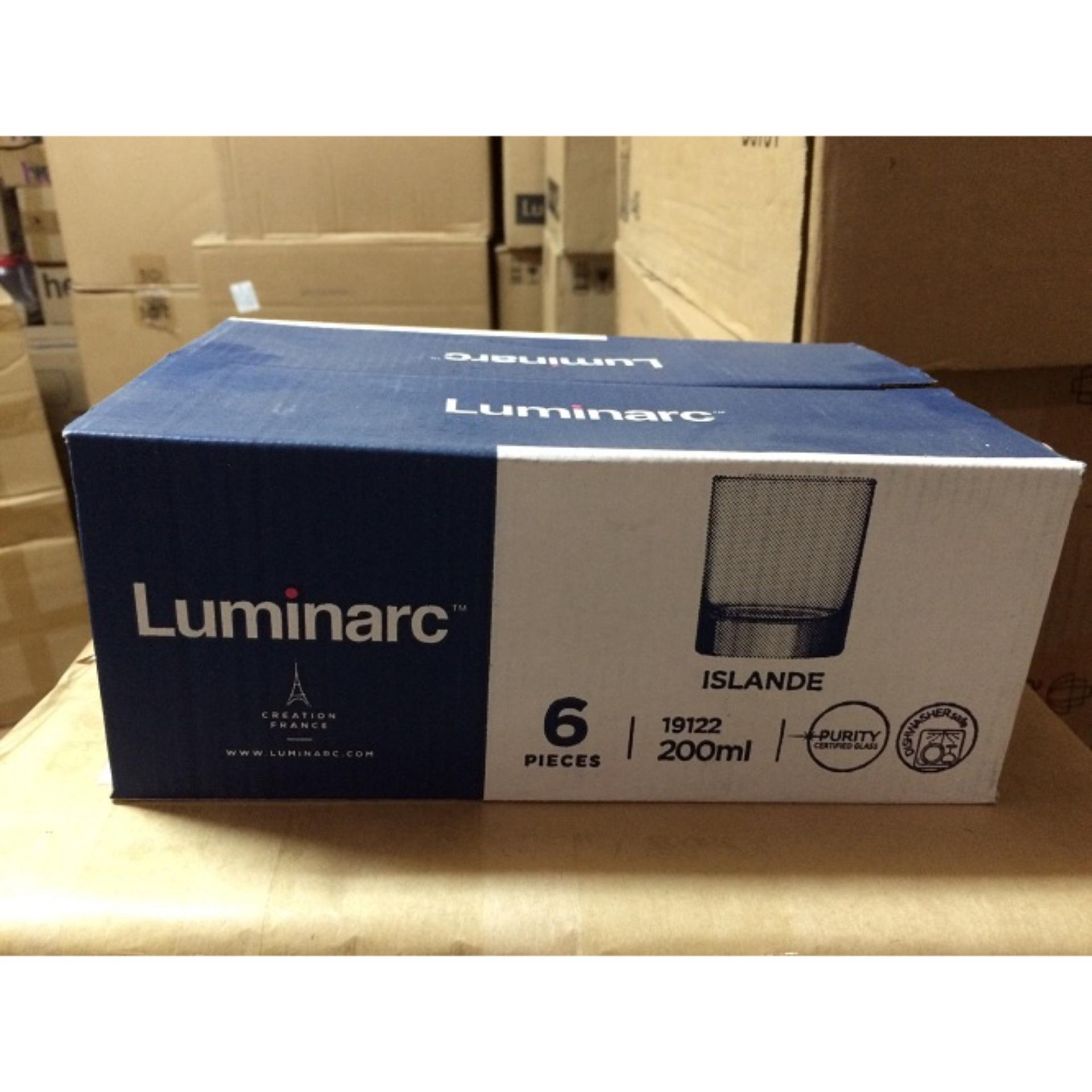 Bộ 6 ly thuỷ tinh thấp Luminarc Islande 200ml 19122