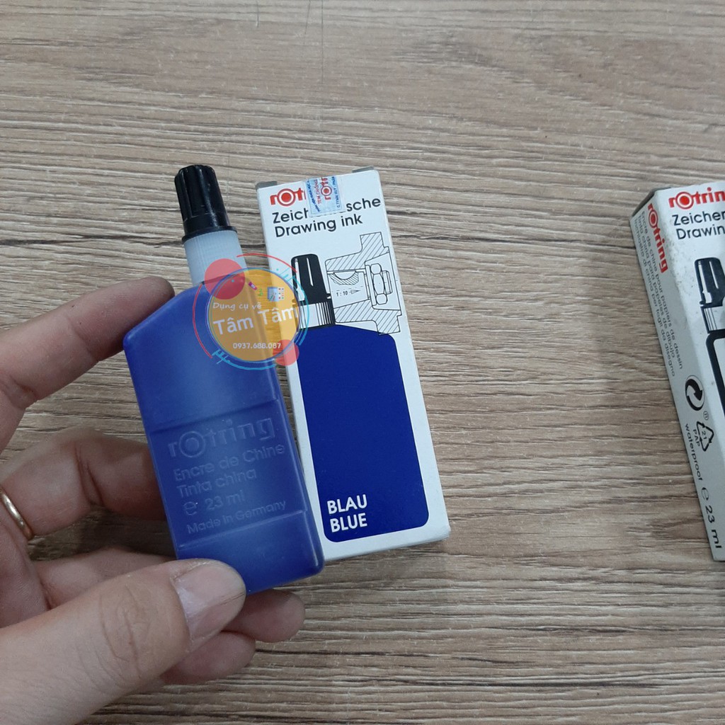 Mực Roting / mực châm dùng cho bút kim vẽ kỹ thuật Rotring Isograph Ink