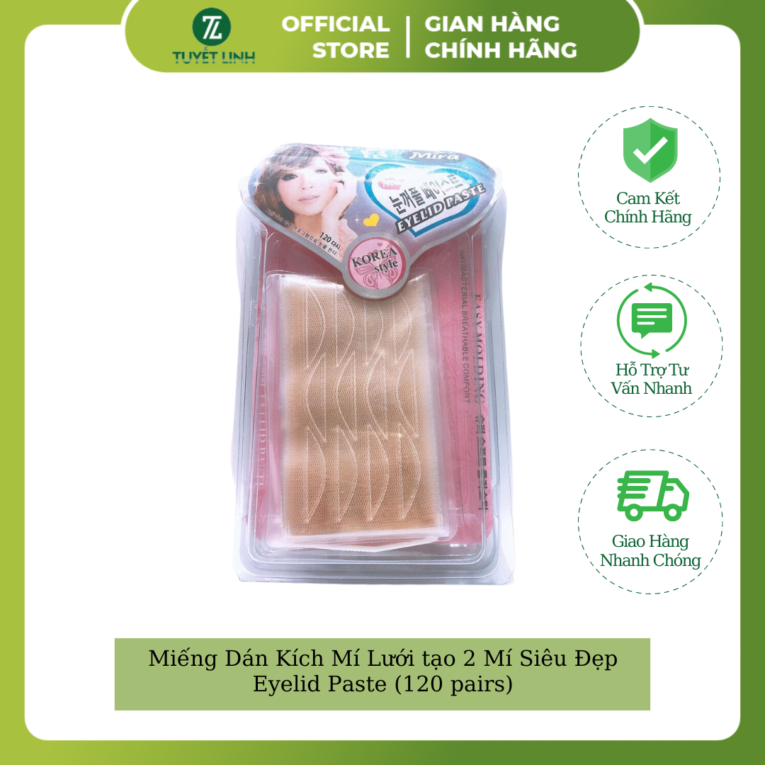 Miếng Dán Kích Mí Lưới tạo 2 Mí Siêu Đẹp Eyelid Paste (120 pairs) (Product From Korea)