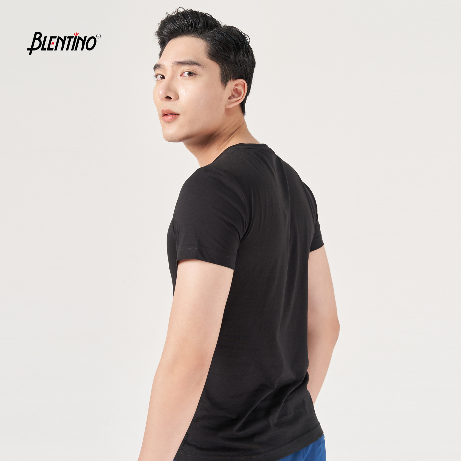 Blentino áo thun in hình cổ tròn Ts20203