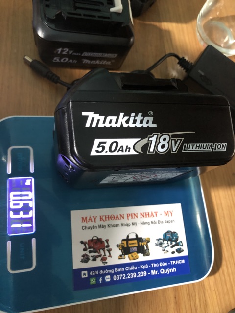 [HCM]Pin makita 18 v 5ah mới