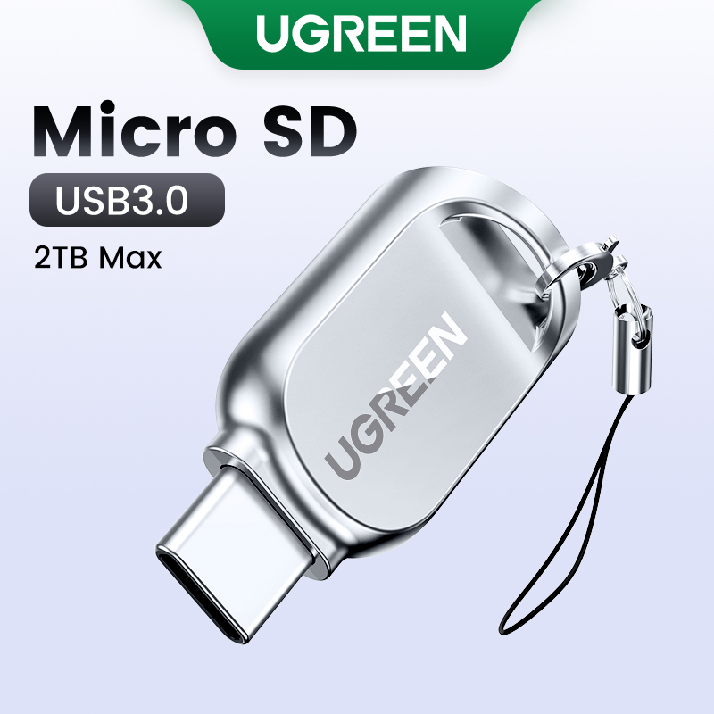 UGREEN USB C Micro SD Card Reader, Type C to Micro SD Card Adapter with  Zinc Alloy External, Portable SD Card Reader USB C for TF Micro SDHC SDXC