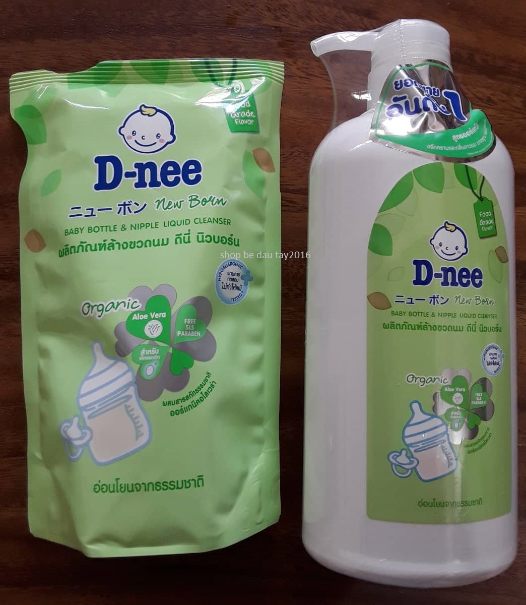 Nước rửa bình sữa Dnee Thái 400/600/620ML (Mẫu Mới Organic)