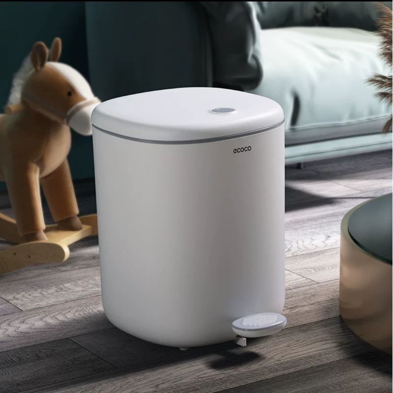 Thùng rác, bật rác đạp chân ECOCO 11L  thông minh 2228
