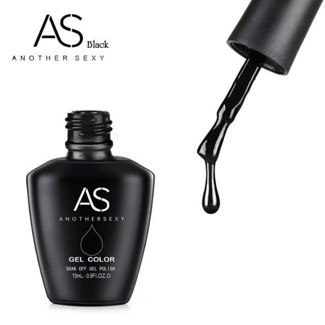 Sơn gel AS chính hãng ( ĐEN - TRẮNG - NƯỚC GẠO - THẠCH ĐEN ) dung lượng 15ml
