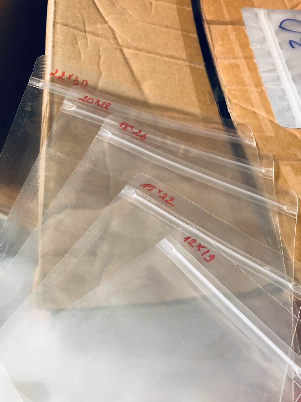 [200gr/size] túi zip 2 mặt trong suốt, túi zip đựng thực phẩm