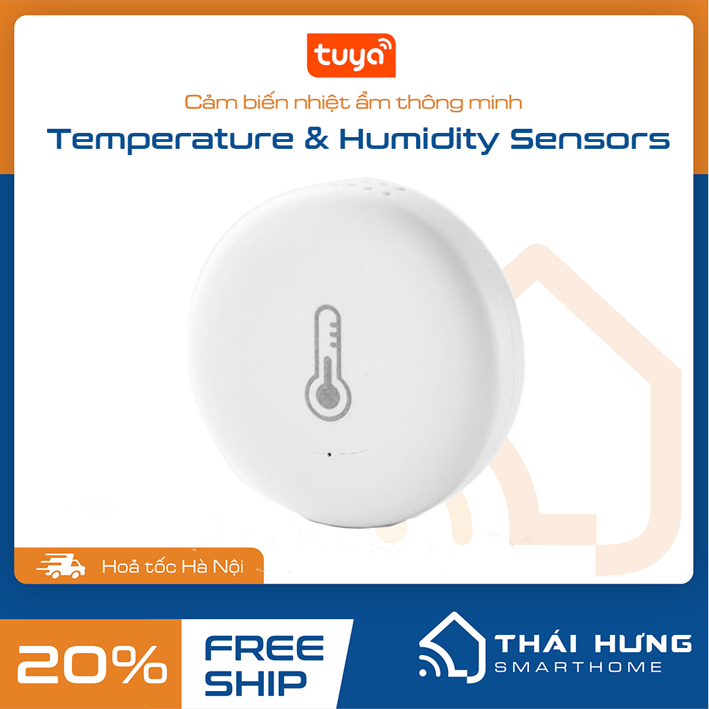 Cảm biến nhiệt độ - độ ẩm Zigbee hệ Tuya/SmartLife