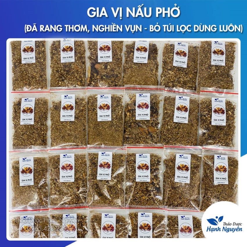 10 Set gia vị nấu phở chuẩn vị (đã rang thơm, tặng túi lọc) - Thảo dược Hạnh Nguyên