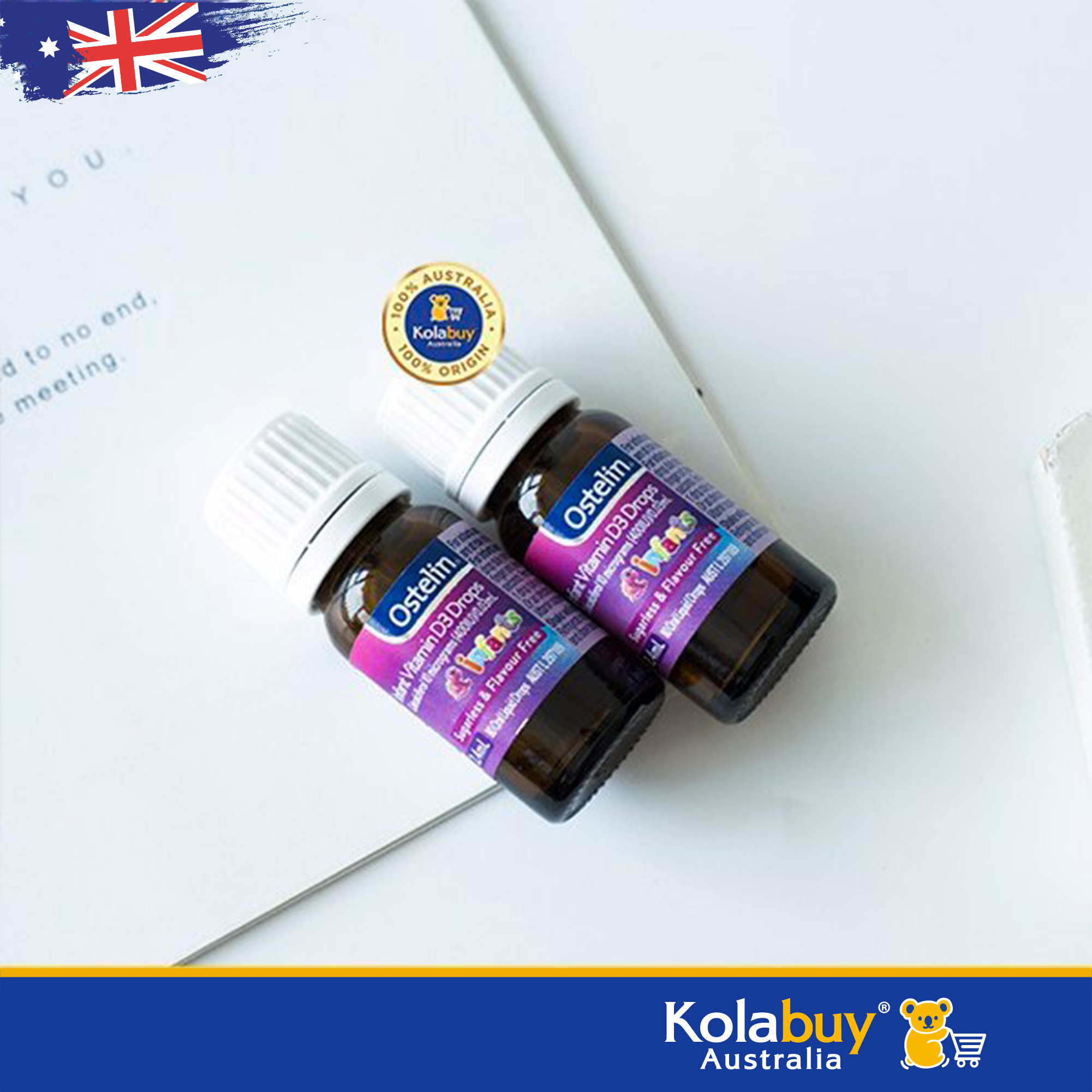 Ostelin Vitamin D3 Drops 2.4ml dạng giọt cho bé của Úc