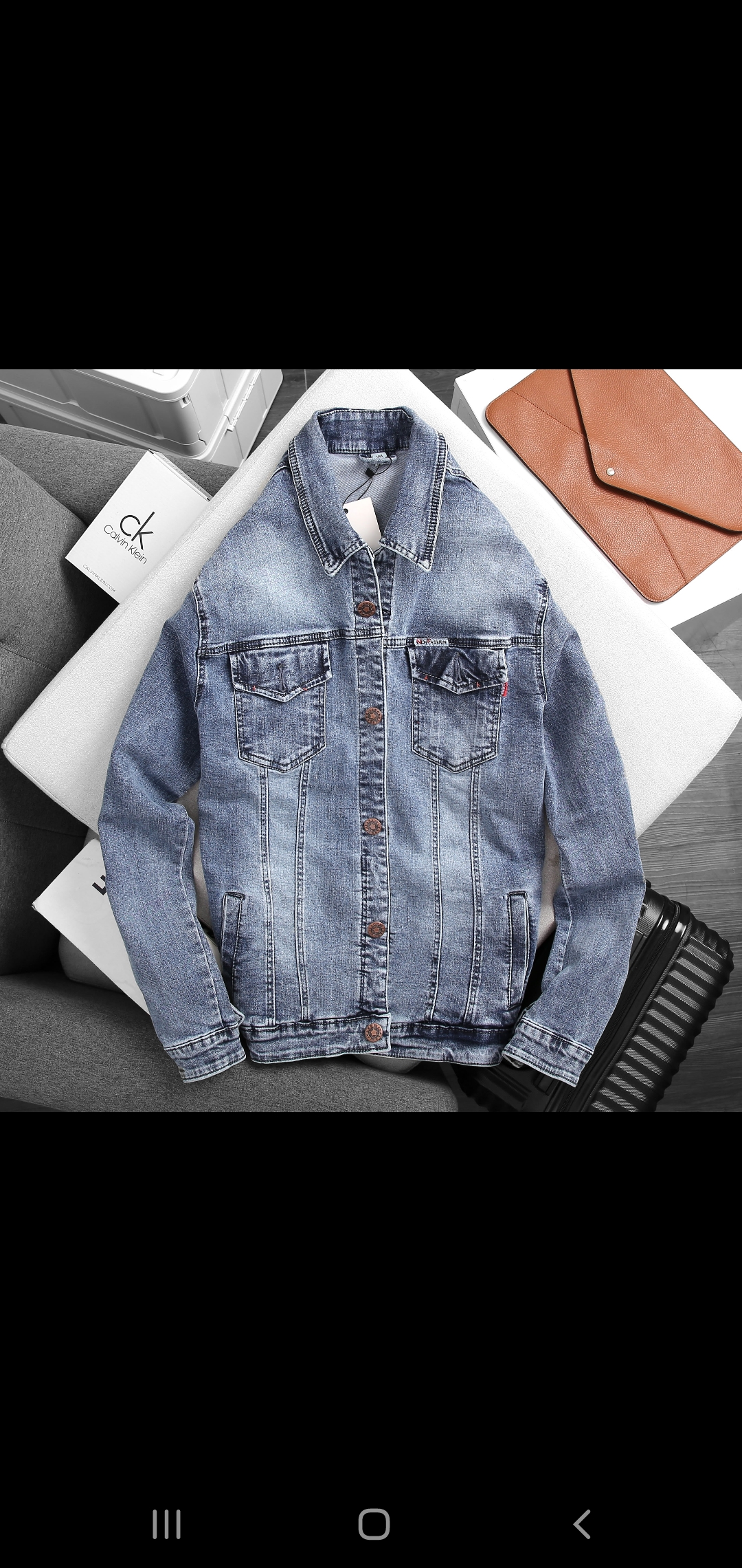 Áo khoác Denim nam  cao cấp  co giãn
