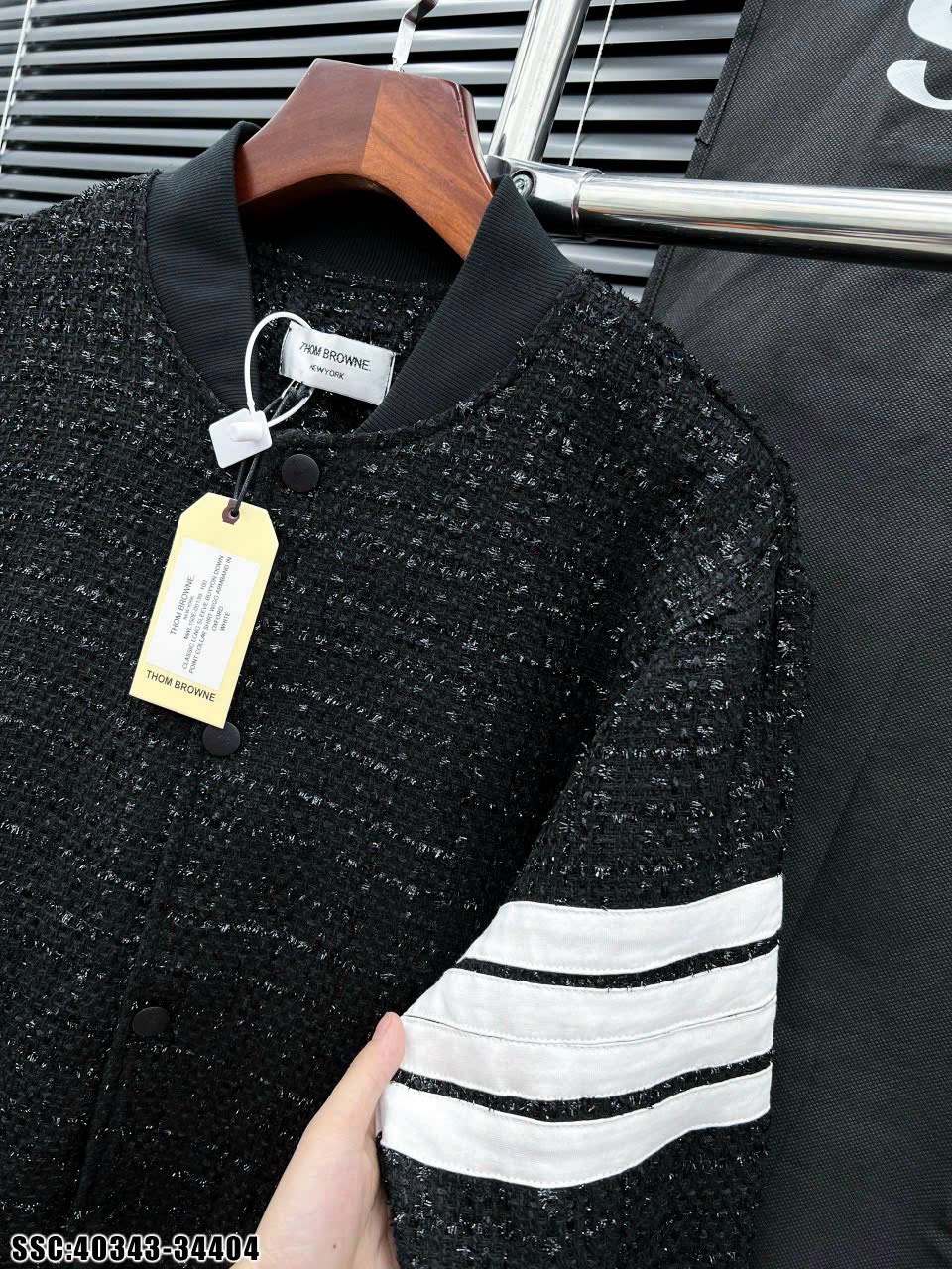 Áo khoác bomber nam Thom chất dạ siêu đẹp dày dặn Arushop