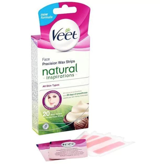 miếng dán tẩy lông vùng mặt Veet Essential Inspirations - Đức