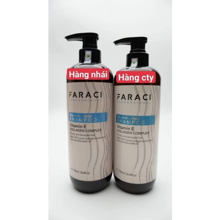 (Chính hãng công ty) Dầu Gội Xả Faraci Siêu Mềm Mượt 750ml