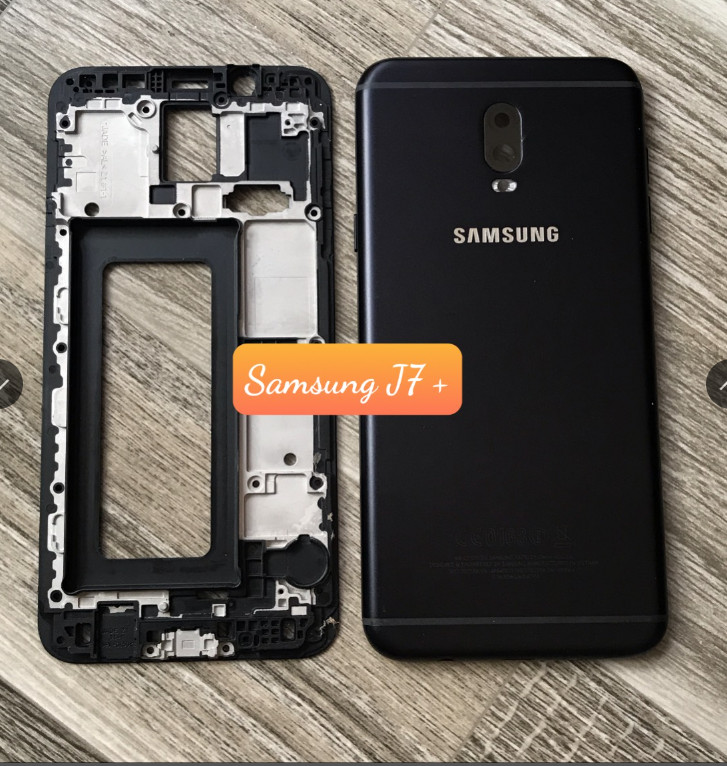 Bộ vỏ + sườn zin mới samsung J7+ / J7 Plus / C8