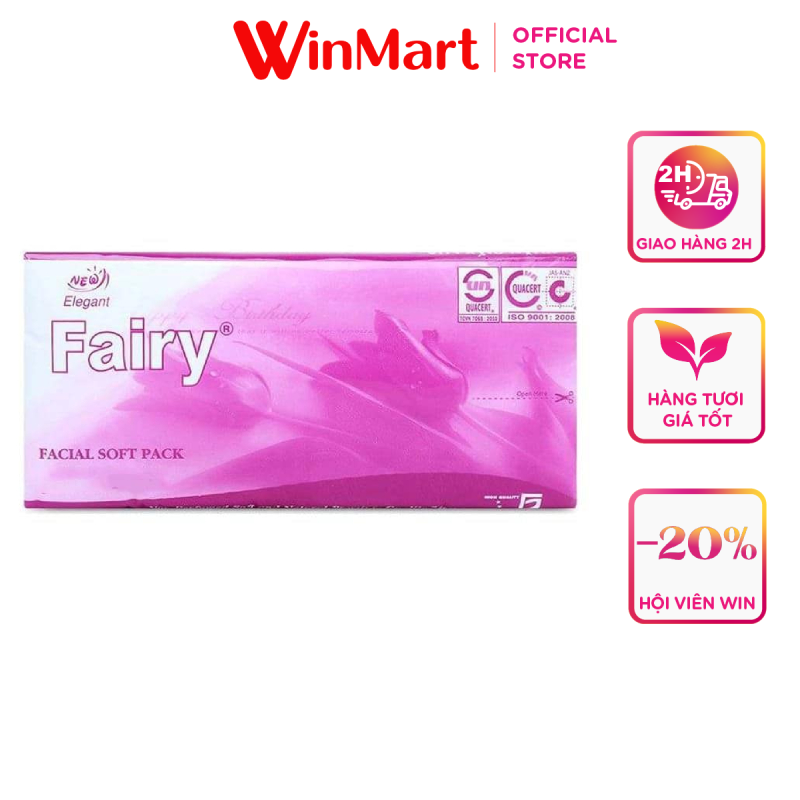 -khăn rút fairy ngắn 150 tờ 3 lớp