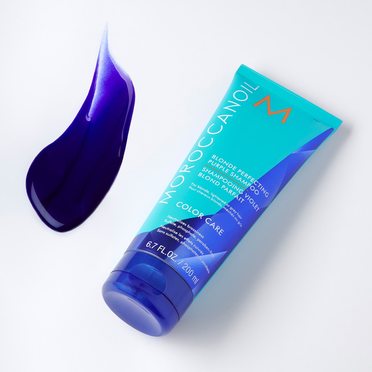 Dầu gội ánh tím khử sắc tố vàng Moroccanoil Blonde Perfecting Purple Shampoo 200ml
