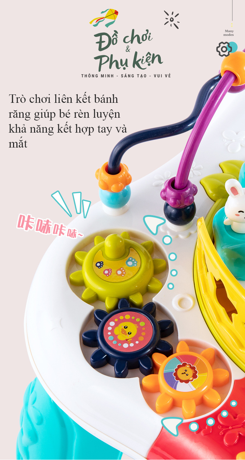 Bàn đồ chơi phát nhạc đa năng cho bé