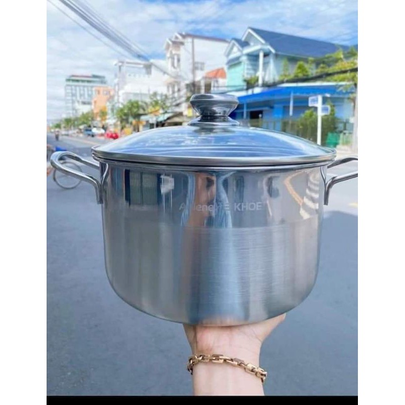 NỒI INOX 430-24CM QUÀ TỪ ANLENE