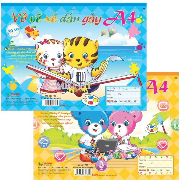 VỞ VẼ A4 KLONG 20 TỜ