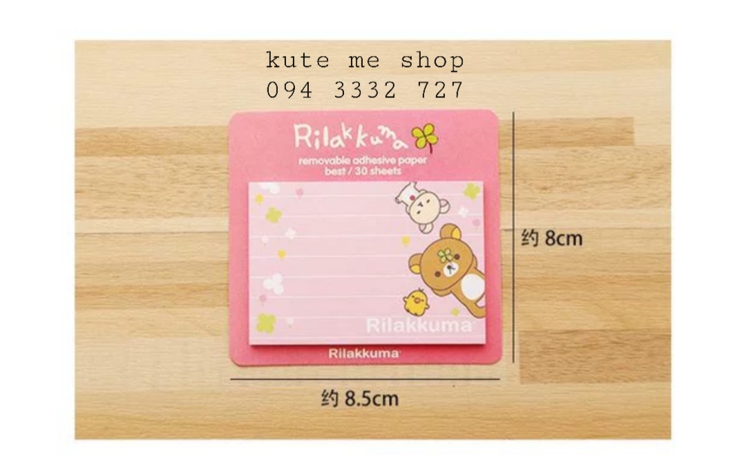 Note chữ nhật nhiều màu - 1 set 3 cái