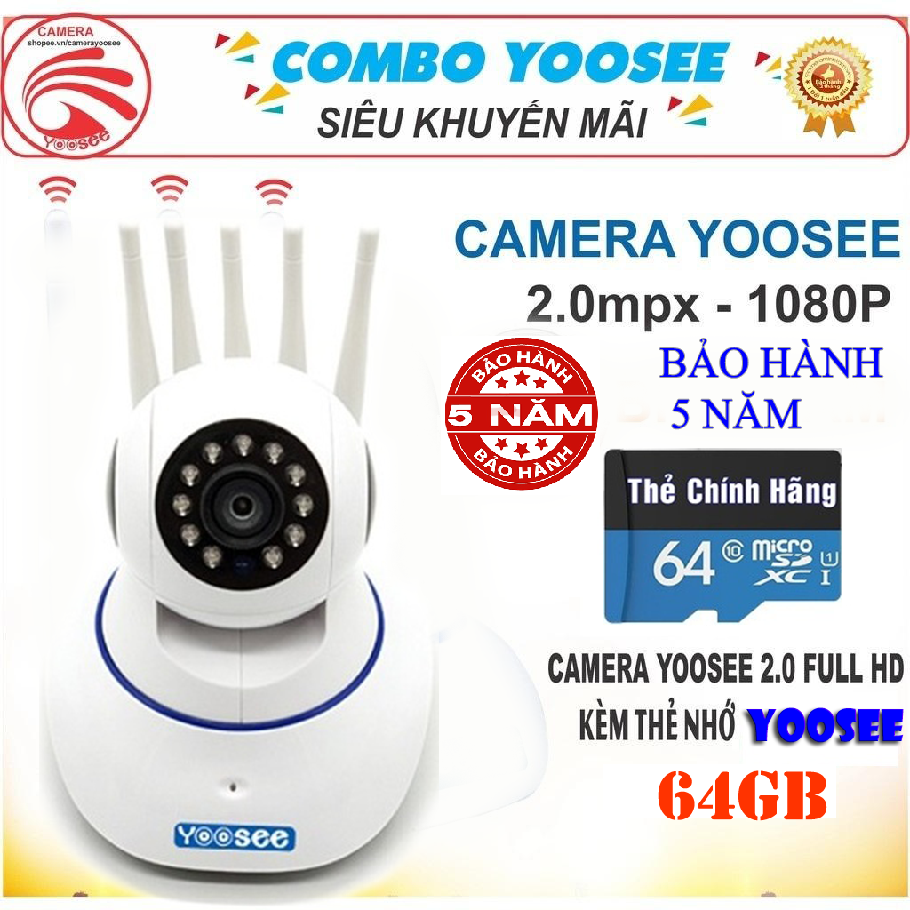 >> BÁO GIÁ (KÈM THẺ CHUYÊN DỤNG LÊN TỚI 64GB,TRỊ GIÁ 399K) CAMERA WIFI TRONG NHÀ VÀ NGOÀI TRỜI YOOSEE S10, 3.0 MPX ,ĐÀM T | Shopee Lazada Sendo Tiki mới nhất 34 (KÈM THẺ CHUYÊN DỤNG 64GB, TRỊ GIÁ 400K)Camera WiFi KHÔNG DÂY YooSee 5 râu, Camera Trong nhà, ngoài trời SIÊU SẮC NÉT FULL HD 2.0 Mpx 1920 X 1080P,GHI ÂM, GHI HÌNH , ĐÀM THOẠI 2 CHIỀU, LƯU TRỮ TỐI ĐA 128GB