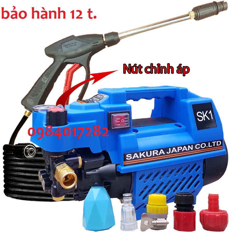 Máy Rửa Xe Mi Ni .Máy chỉnh áp dòng tân tiến số 1 cam kết lõi đồng 100%bh 12 tháng