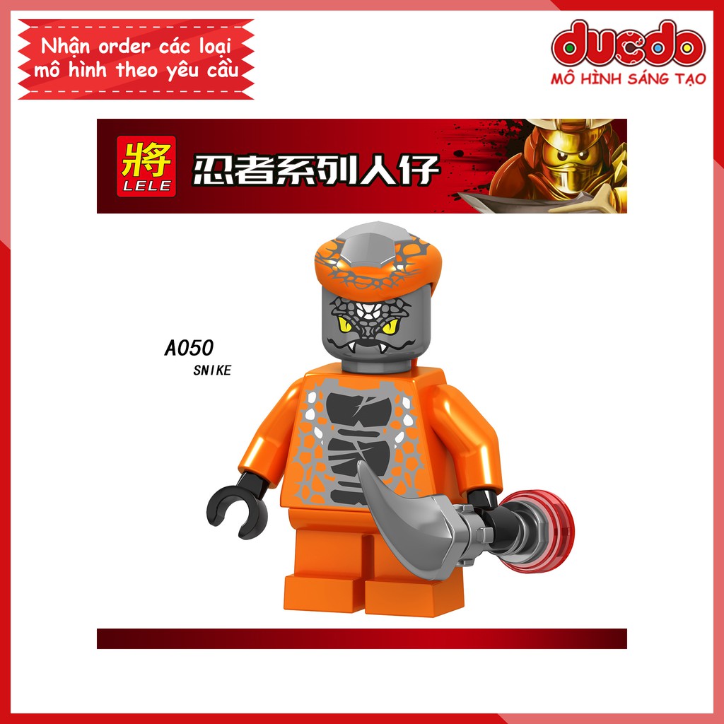 Minifigures nhân vật trong Ninjago tuyệt đẹp - Đồ chơi Lắp ghép Xếp hình Mini Ninja Mô hình LeLe A049-A056